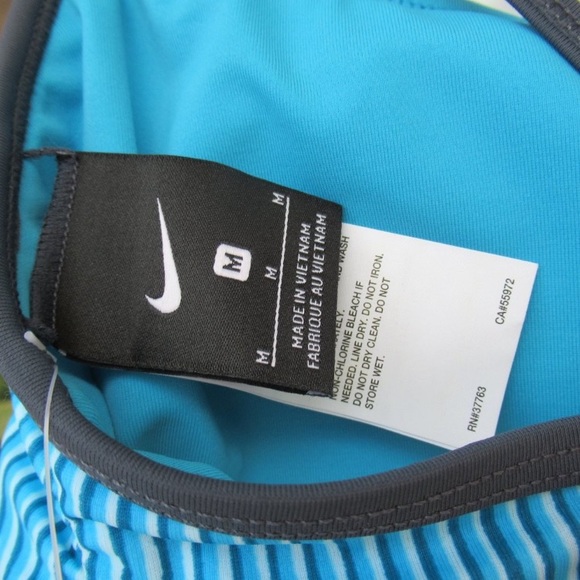 Relist 7/8❌Nike REVERSIBLE bikini top solid & pattern size M XL - Picture 9 of 12